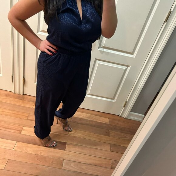 Navy Blue Marilyn Monroe Romper - Picture 7 of 12